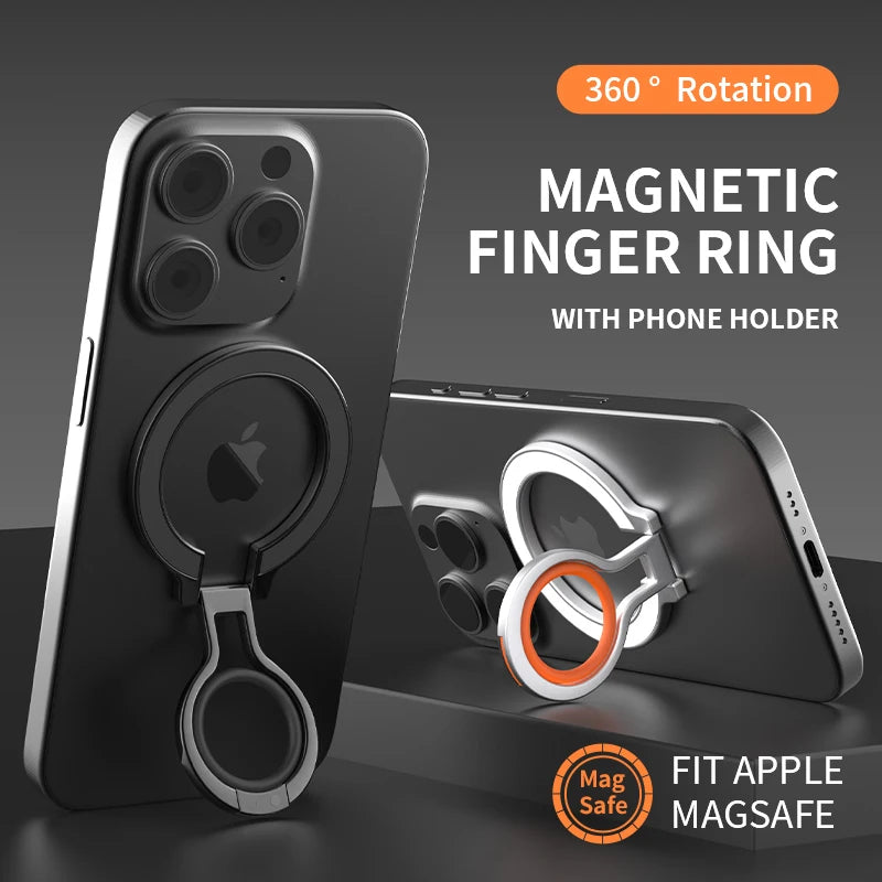 Finger Ring Holder Stand Grip Rotating For Mobile Phone Magnetic Mount Phone Back Sticker Pad Holder Bracket for iPhone Magsafe eprolo