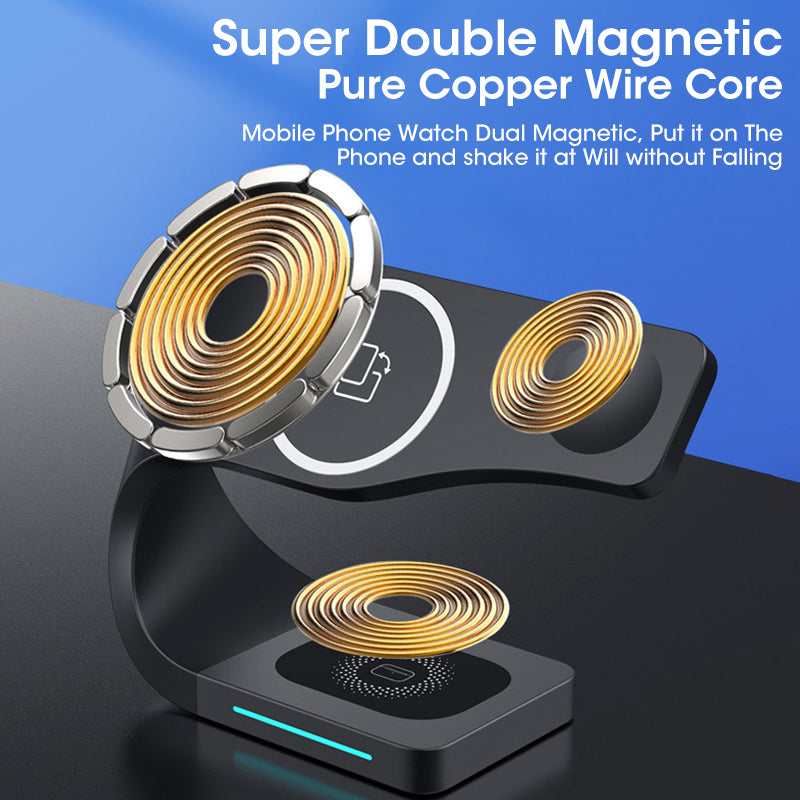 4 in 1 Magnetic Wireless Charger for iPhone12 Apple Watch Headphones Wireless Charging eprolo