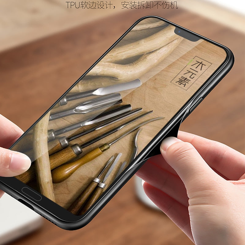 Huawei Honor 10 Case Original Boogic Real Wood funda P20 Lite Rosewood TPU Shockproof Back Cover Phone Shell Huawei P20 Pro case eprolo
