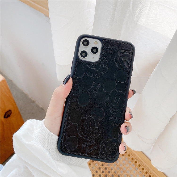 Cute Mickey Is Suitable For Apple iPhone 13pro Mobile Phone Case With Skin Sticking Protective Case And 12 Soft Case eprolo