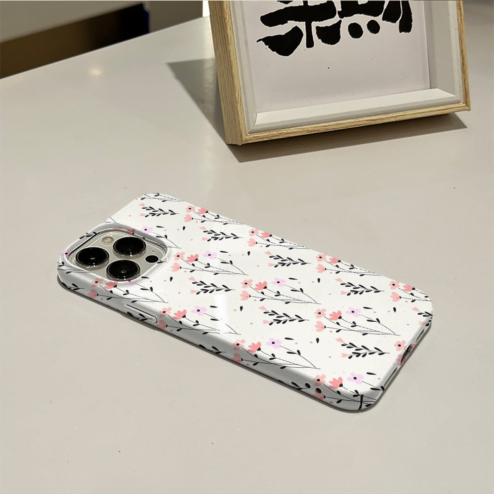 Flower film case 15pro protective case IP16pm 2-in-1 film case phone case Apple 13 eprolo