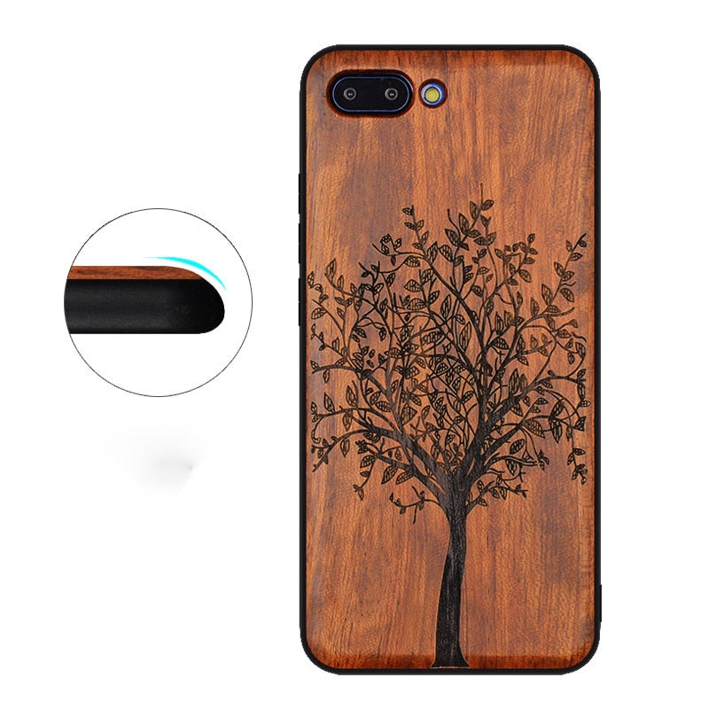 Huawei Honor 10 Case Original Boogic Real Wood funda P20 Lite Rosewood TPU Shockproof Back Cover Phone Shell Huawei P20 Pro case eprolo