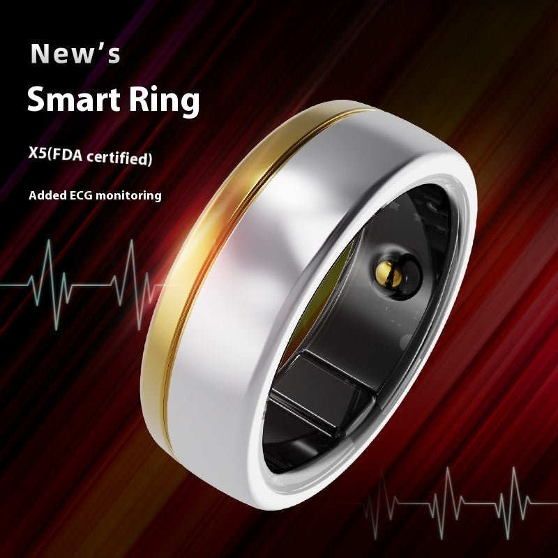 X5 ECG Monitoring Waterproof Smart Ring Sports Health Ring - RyanShop