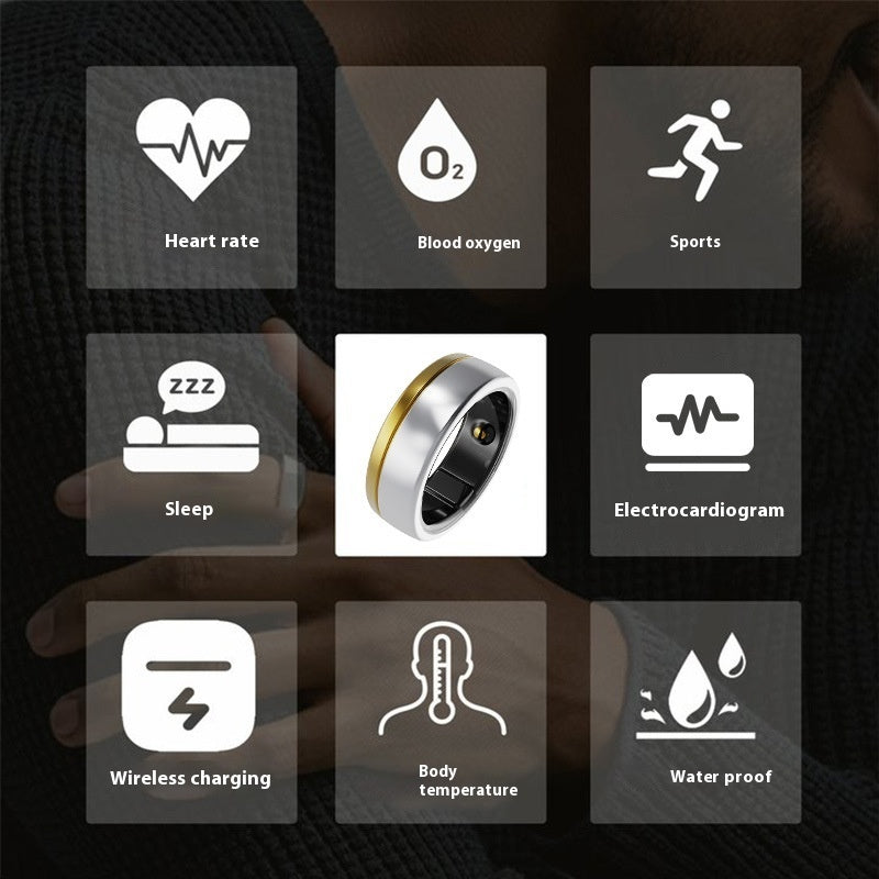 X5 ECG Monitoring Waterproof Smart Ring Sports Health Ring - RyanShop