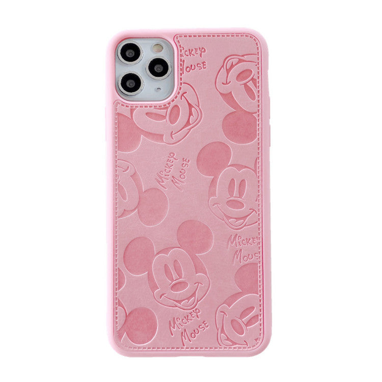 Cute Mickey Is Suitable For Apple iPhone 13pro Mobile Phone Case With Skin Sticking Protective Case And 12 Soft Case eprolo