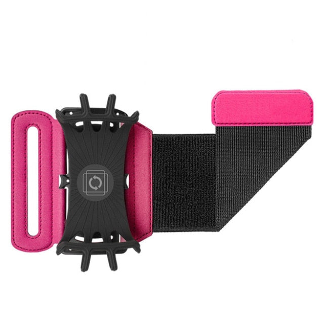 180 Degree Rotatable Running Wristband Phone Case Arm Band Sport Cycling Gym Wristlet Belt Armband Bag eprolo