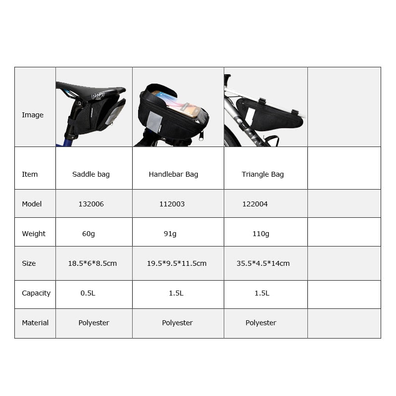 Sahoo 112003 Cycling Bicycle Bike Head Tube Handlebar Cell Mobile Phone Bag Case Holder Case eprolo
