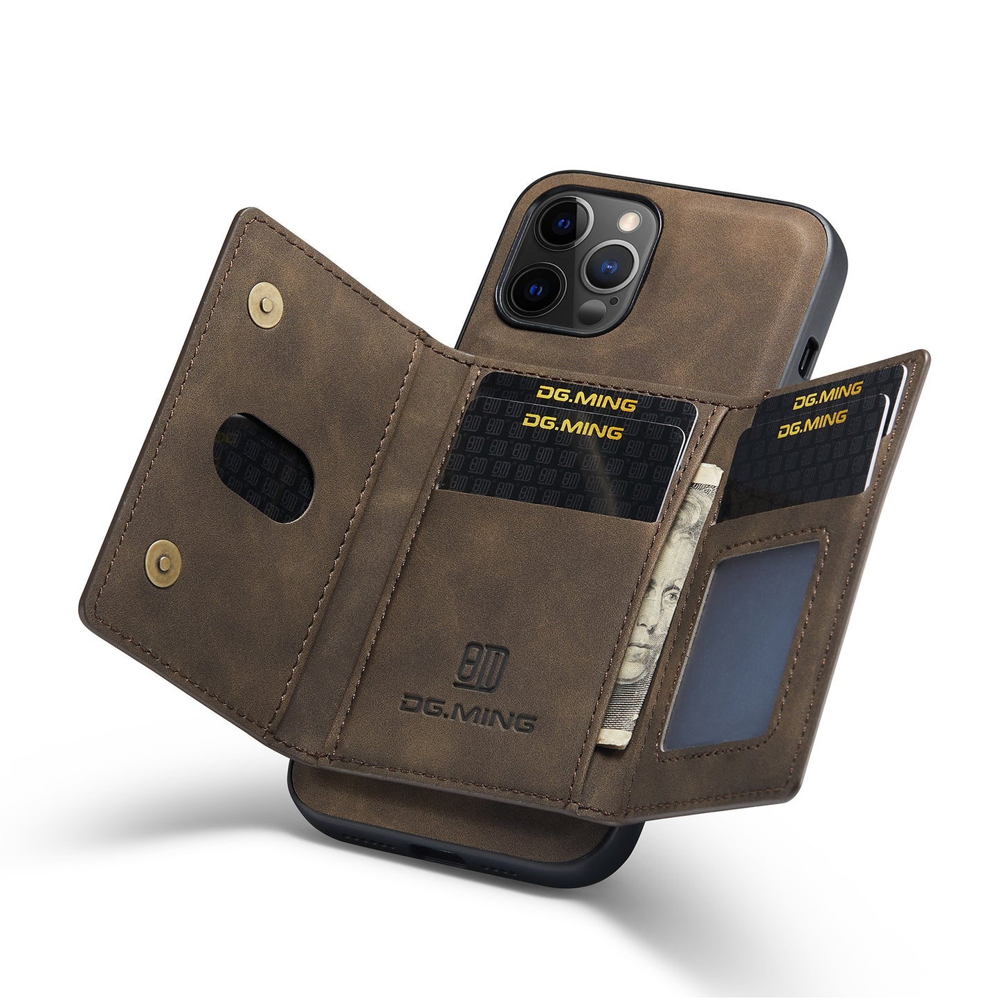 For iPhone12 Pro Max Split Card Case Phone Case iPhone13 Magnetic Card Case Protection Leather Case eprolo