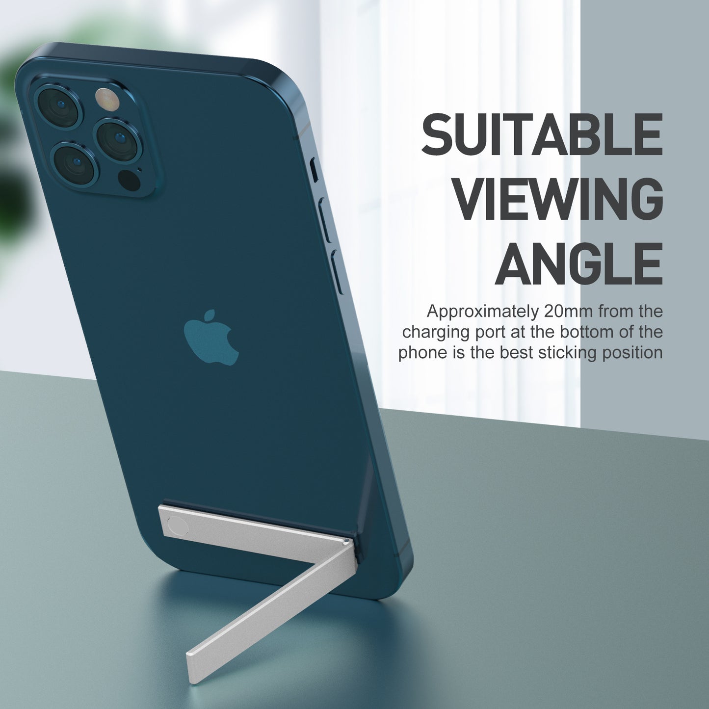 Aluminum Alloy Invisible Mobile Phone Back Stick Stand Mini Folding Support Stand Portable Mobile Phone Ring Buckle Stand eprolo