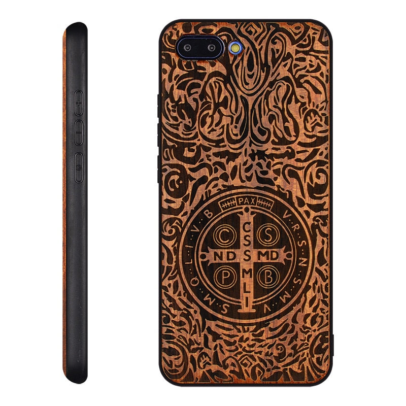 Huawei Honor 10 Case Original Boogic Real Wood funda P20 Lite Rosewood TPU Shockproof Back Cover Phone Shell Huawei P20 Pro case eprolo