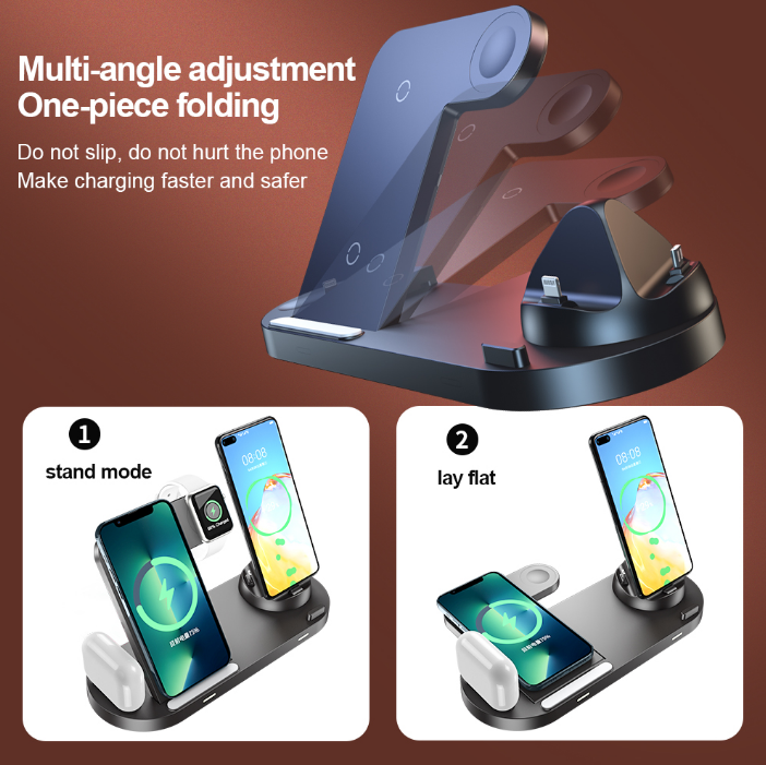 Wireless charger fast charging suitable for iPhone wireless charging watch earphones 3in1 wireless charging eprolo