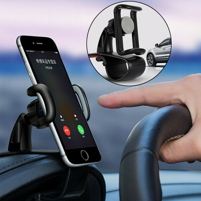 1pc Car Phone Holder Universal Cell Phone GPS Car Dashboard Mount Phone Holder Stand Hud Clip On Cradle Phone Bracket eprolo