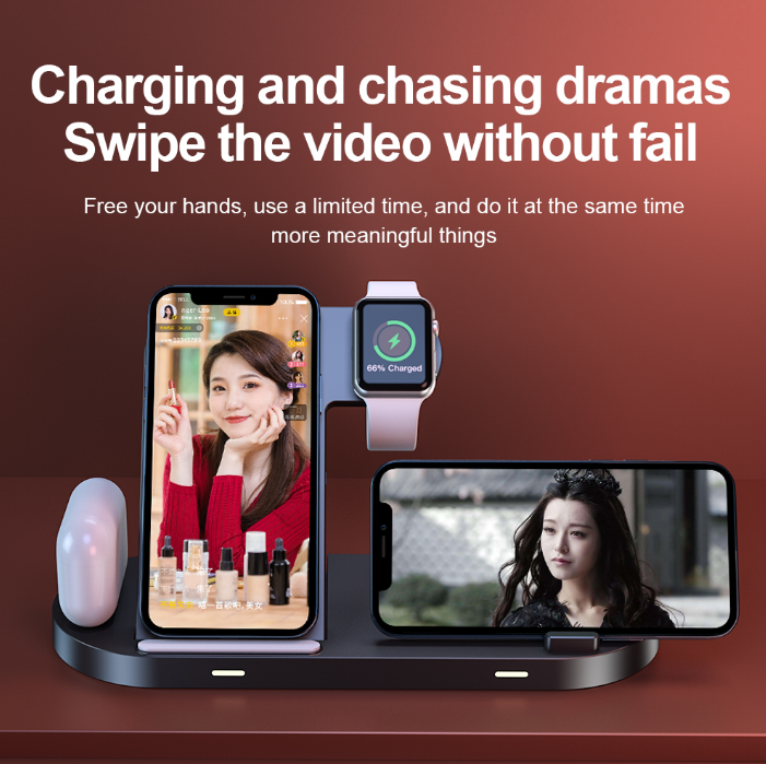 Wireless charger fast charging suitable for iPhone wireless charging watch earphones 3in1 wireless charging eprolo
