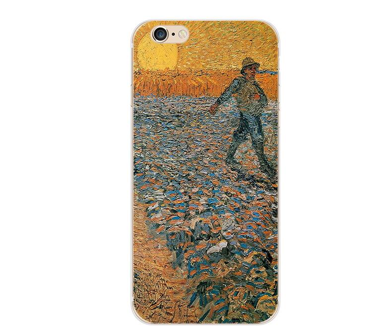 For iphone 7 6 X Case Artistic Van Gogh Starry Night Coque Phone Case for iPhone 8 7 6 6S Plus X 5 5S SE XR XS XSMAX eprolo