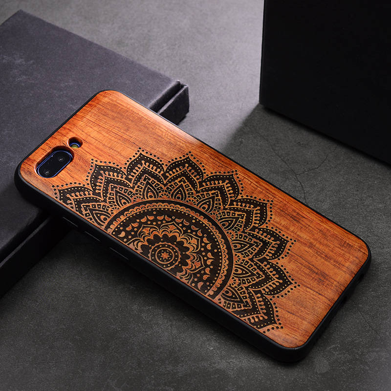 Huawei Honor 10 Case Original Boogic Real Wood funda P20 Lite Rosewood TPU Shockproof Back Cover Phone Shell Huawei P20 Pro case eprolo