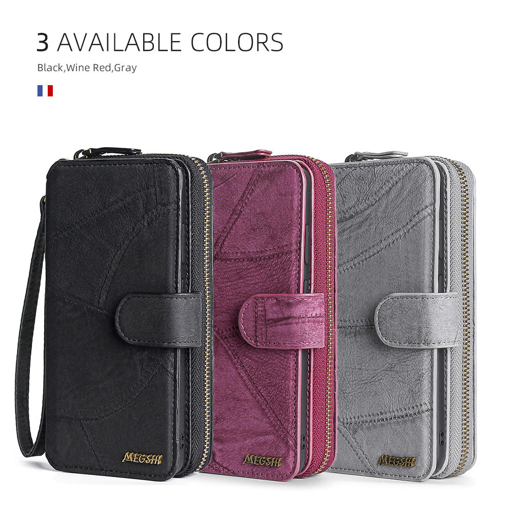 For Apple 14 Mobile Phone Leather Case Iphone12promax Multi-Function Card Mobile Phone Case 11pro Protective Cover eprolo