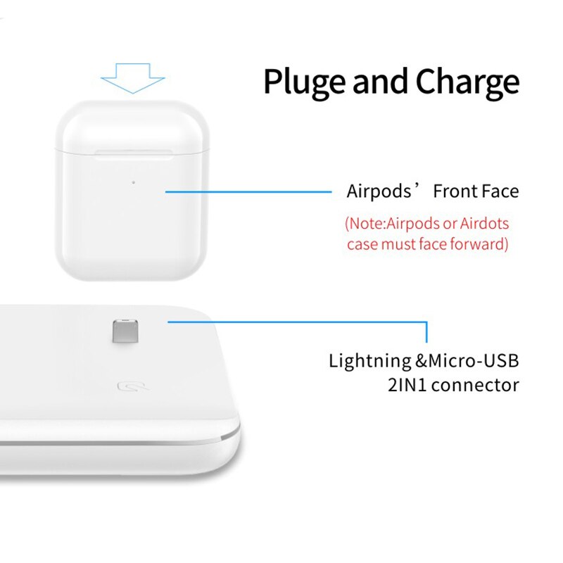 3 In 1 Mobile Phone Watch Headset Wireless Charger Stand For iPhone Airpods iWatch 1 2 3 4 Wireless Charging eprolo