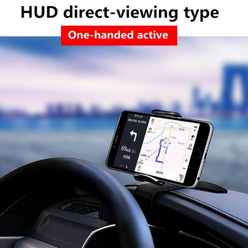 1pc Car Phone Holder Universal Cell Phone GPS Car Dashboard Mount Phone Holder Stand Hud Clip On Cradle Phone Bracket eprolo