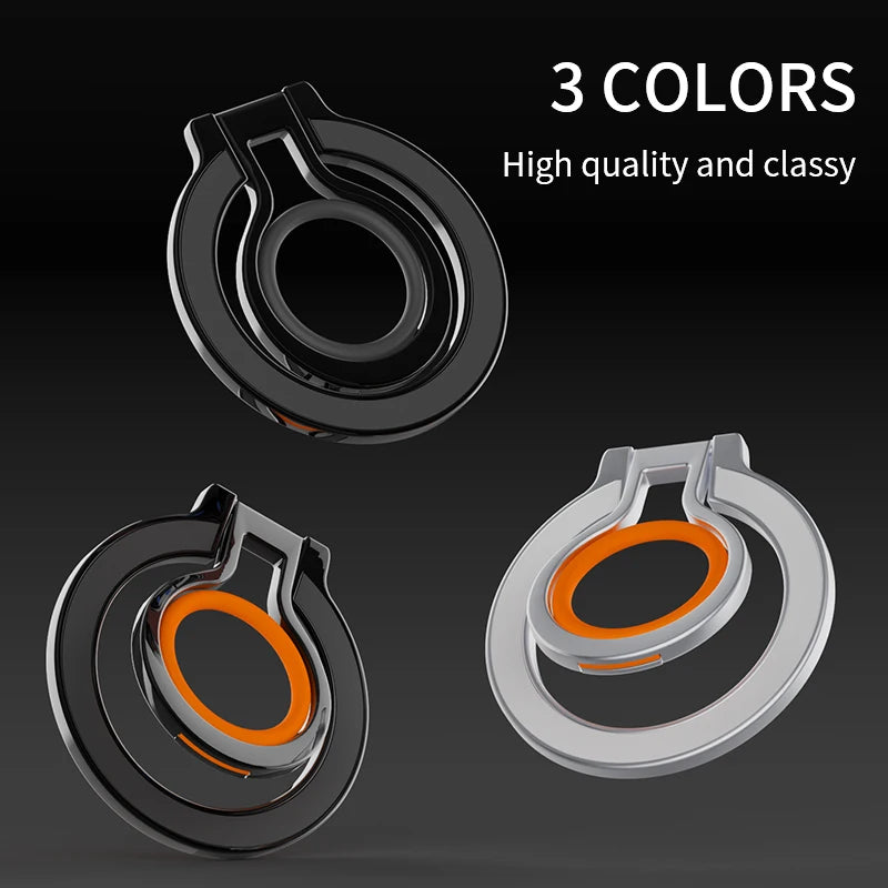 Finger Ring Holder Stand Grip Rotating For Mobile Phone Magnetic Mount Phone Back Sticker Pad Holder Bracket for iPhone Magsafe eprolo