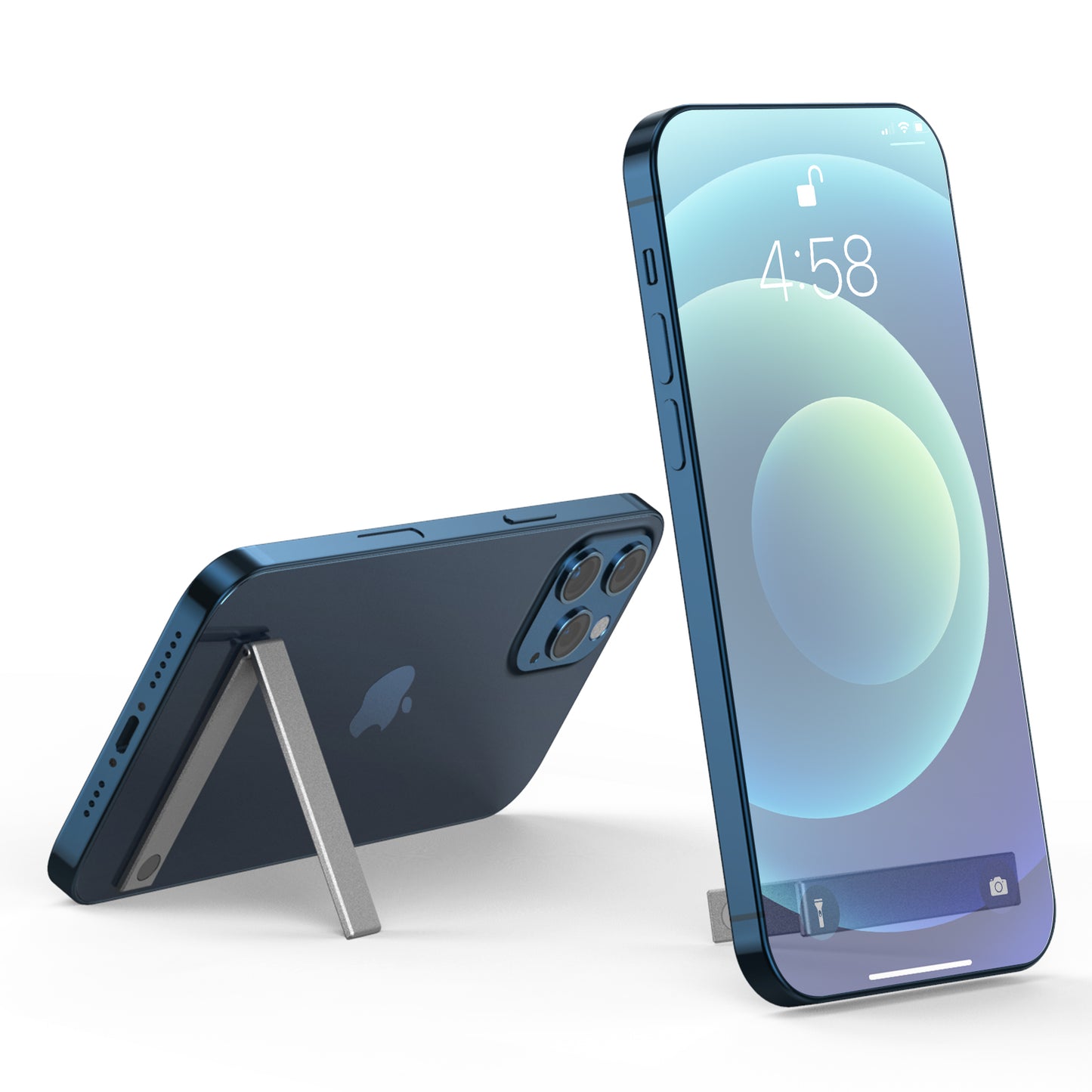 Aluminum Alloy Invisible Mobile Phone Back Stick Stand Mini Folding Support Stand Portable Mobile Phone Ring Buckle Stand eprolo