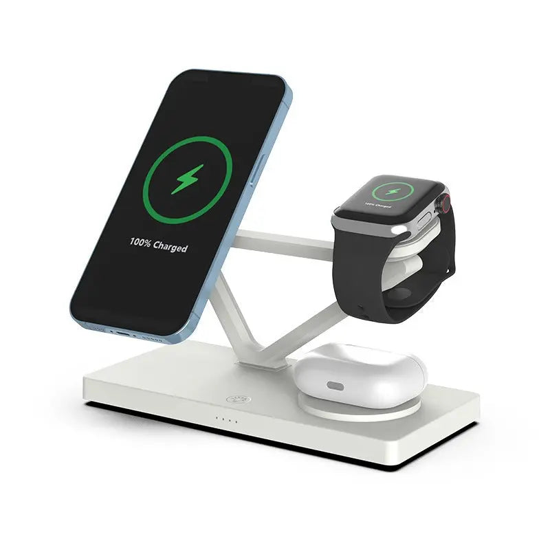 Magnetic 15W Five in One Wireless Charging Stand for Mobile Phone Earphones, Watches, Wireless Fast Charging eprolo
