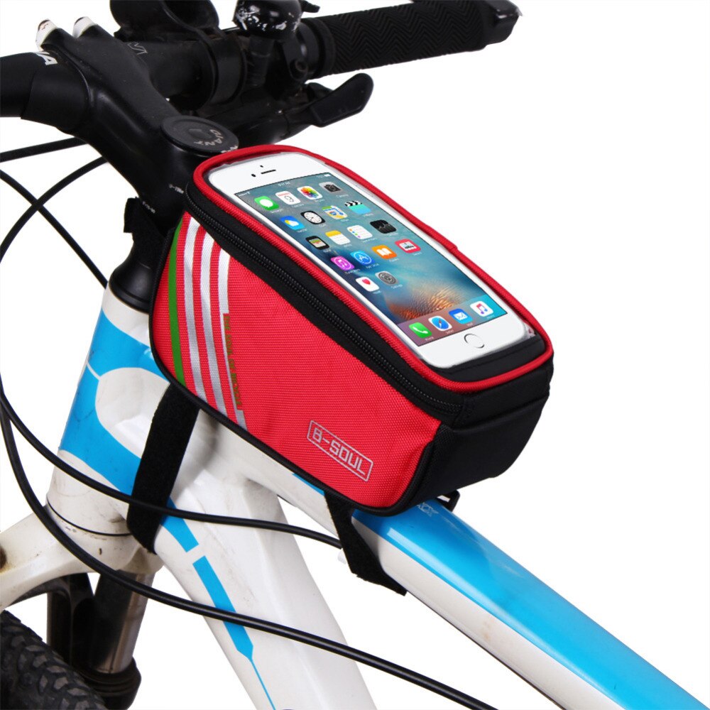 Bicycle Bags Bike Frame Holder Pannier Mobile Phone Bag Case Pouch Touch Scree Cycling Bag eprolo