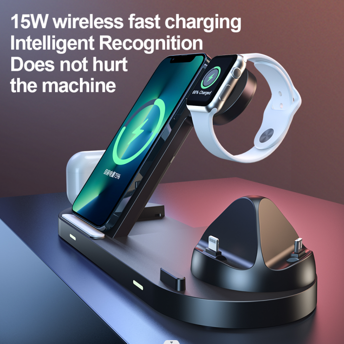 Wireless charger fast charging suitable for iPhone wireless charging watch earphones 3in1 wireless charging eprolo