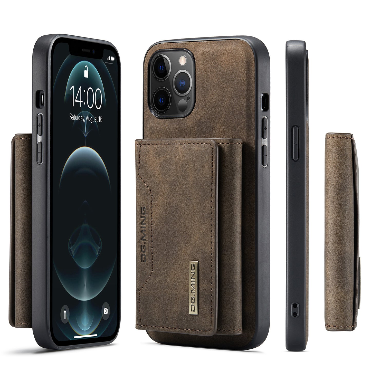 For iPhone12 Pro Max Split Card Case Phone Case iPhone13 Magnetic Card Case Protection Leather Case eprolo