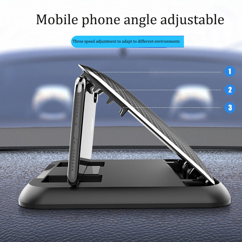Mobile phone holder, sunshade instrument panel, AR navigation device holder, car carbon fiber patterned mobile phone holder, sil eprolo