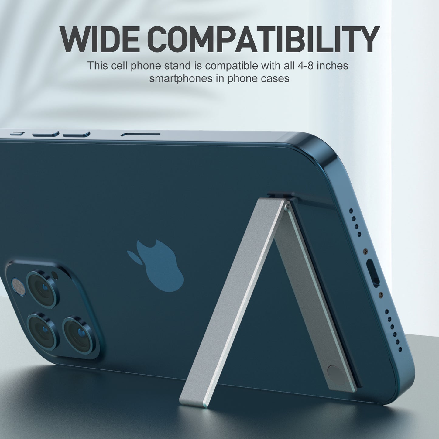 Aluminum Alloy Invisible Mobile Phone Back Stick Stand Mini Folding Support Stand Portable Mobile Phone Ring Buckle Stand eprolo