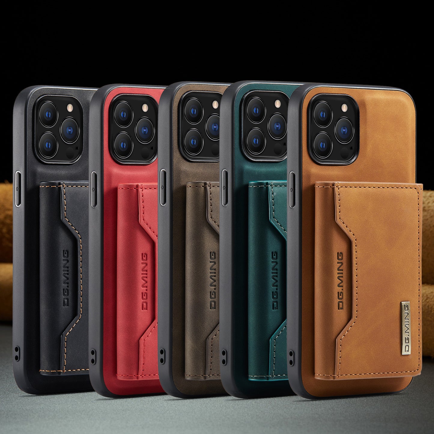 For iPhone12 Pro Max Split Card Case Phone Case iPhone13 Magnetic Card Case Protection Leather Case eprolo
