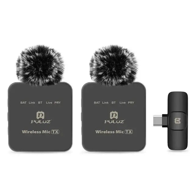 Wireless lavalier microphone mobile phone outdoor live recording noise reduction 1-to-2 wireless microphone eprolo