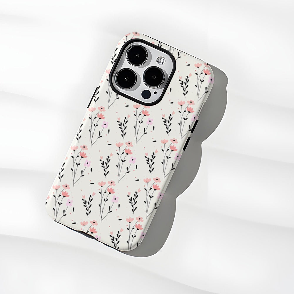 Flower film case 15pro protective case IP16pm 2-in-1 film case phone case Apple 13 eprolo