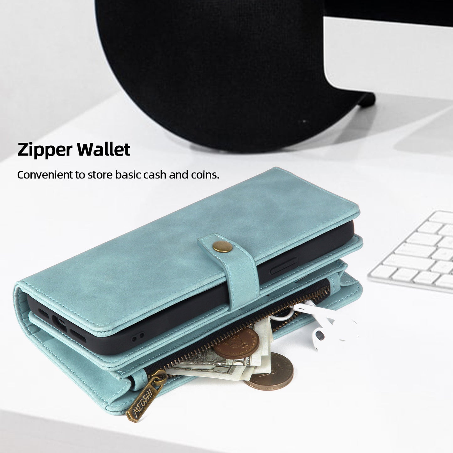 Suitable for iPhone 15 phone case multifunctional phone leather case Apple 14 wallet phone case iPhone 12 flip leather case eprolo
