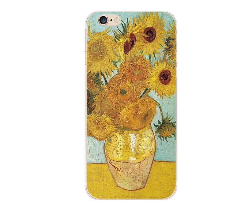 UV Print Phone Case for iPhone 6s 6 Plus Case Emboss Artistic Van Gogh Starry Night Soft for iPhone X iPhone 8 7 Plus 5s Case eprolo