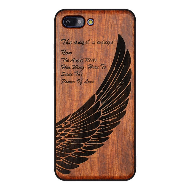 Huawei Honor 10 Case Original Boogic Real Wood funda P20 Lite Rosewood TPU Shockproof Back Cover Phone Shell Huawei P20 Pro case eprolo