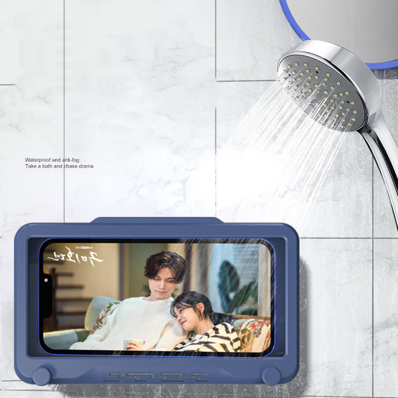 360 Degree Rotating Mobile Phone Holder Phone Stand Shower Phone Holder with Hook Waterproof Custom eprolo