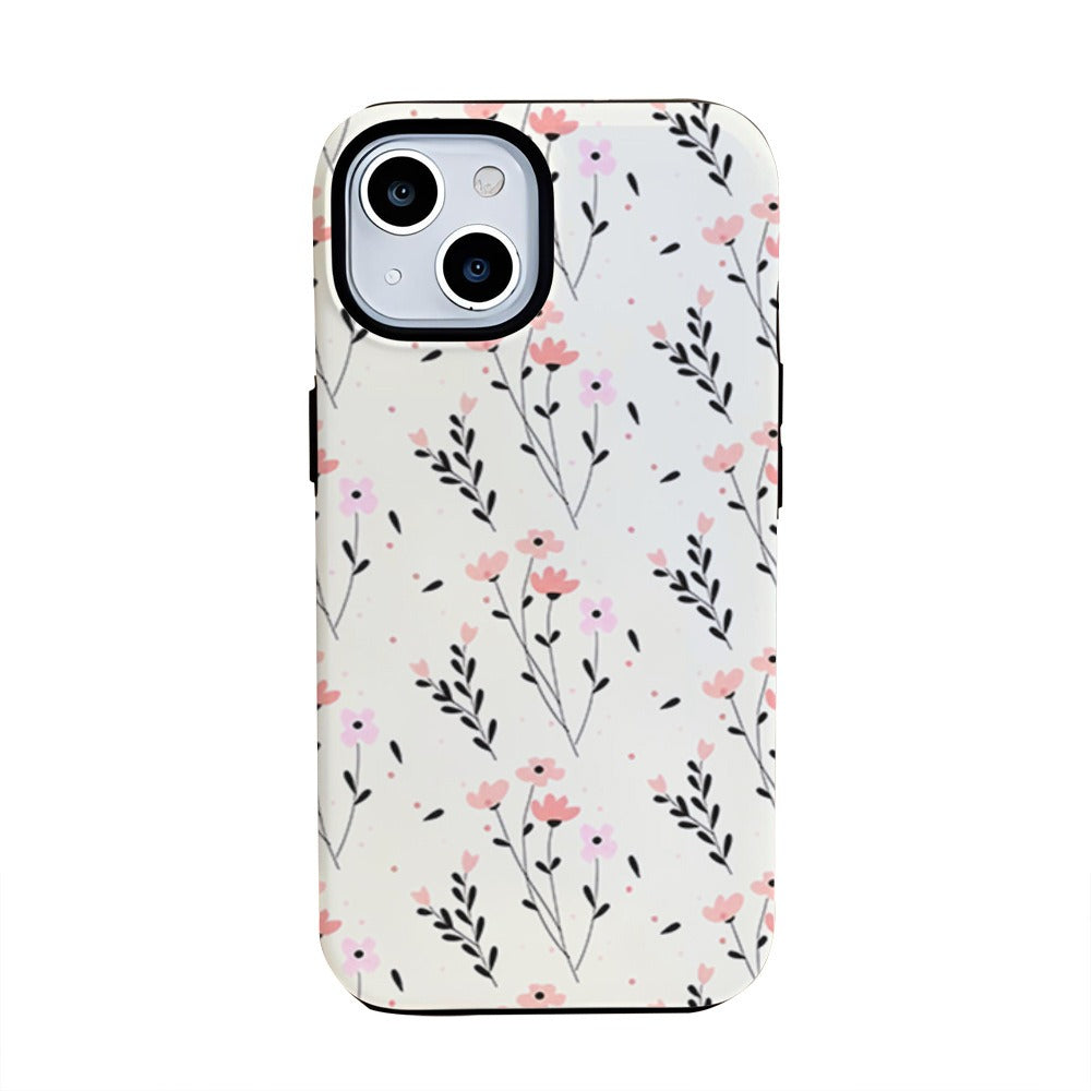 Flower film case 15pro protective case IP16pm 2-in-1 film case phone case Apple 13 eprolo