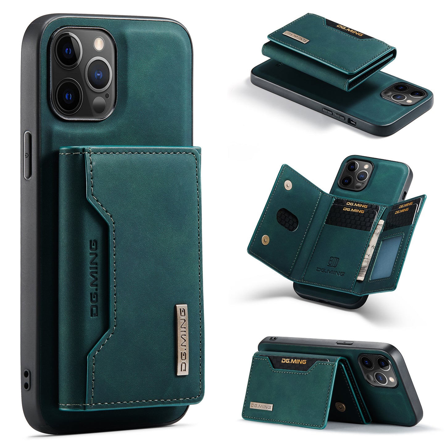 For iPhone12 Pro Max Split Card Case Phone Case iPhone13 Magnetic Card Case Protection Leather Case eprolo