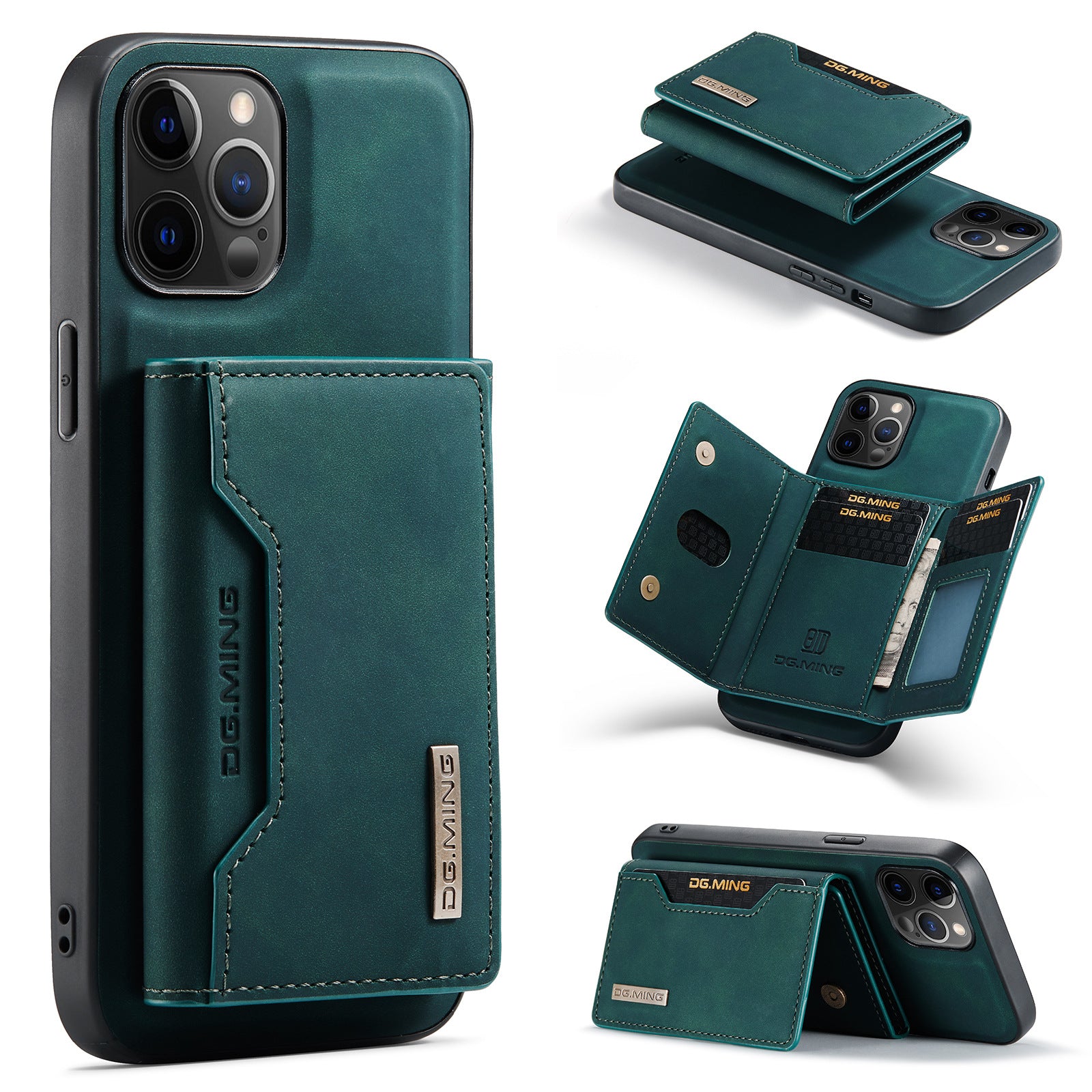 For iPhone12 Pro Max Split Card Case Phone Case iPhone13 Magnetic Card Case Protection Leather Case eprolo