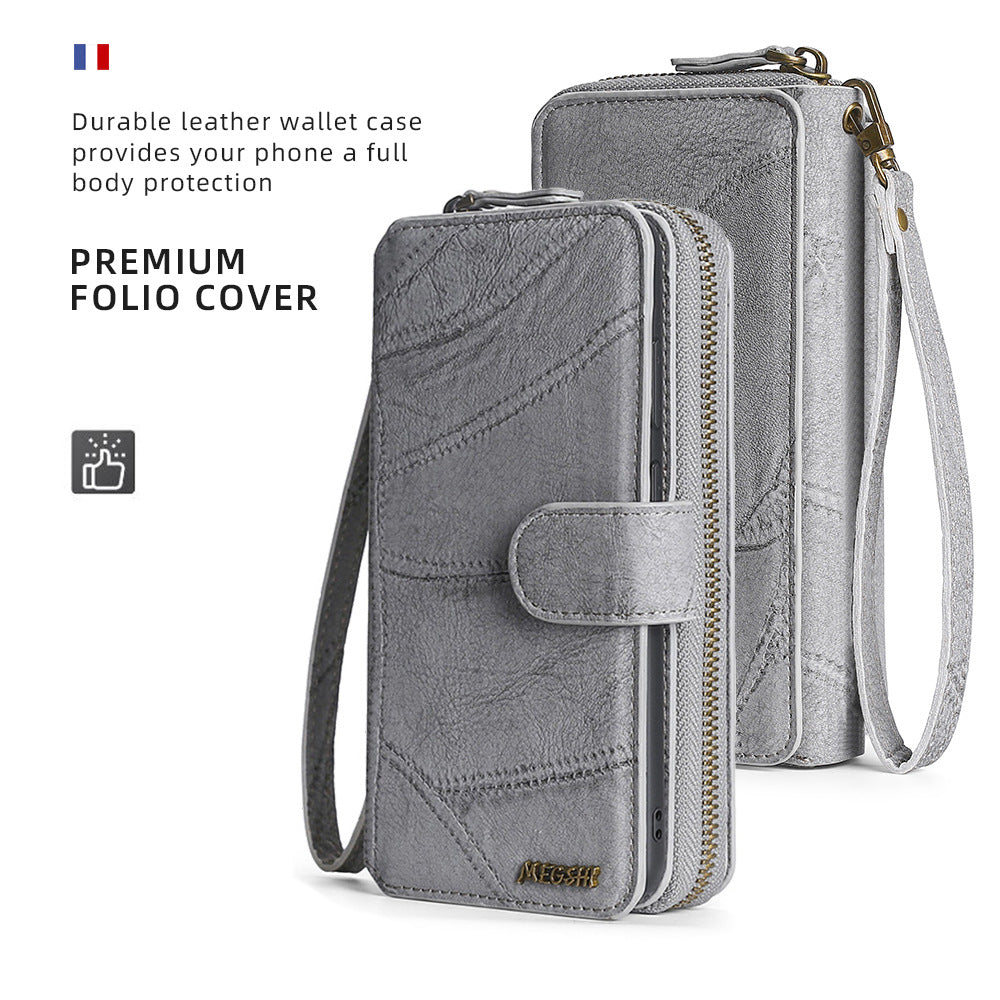 For Apple 14 Mobile Phone Leather Case Iphone12promax Multi-Function Card Mobile Phone Case 11pro Protective Cover eprolo