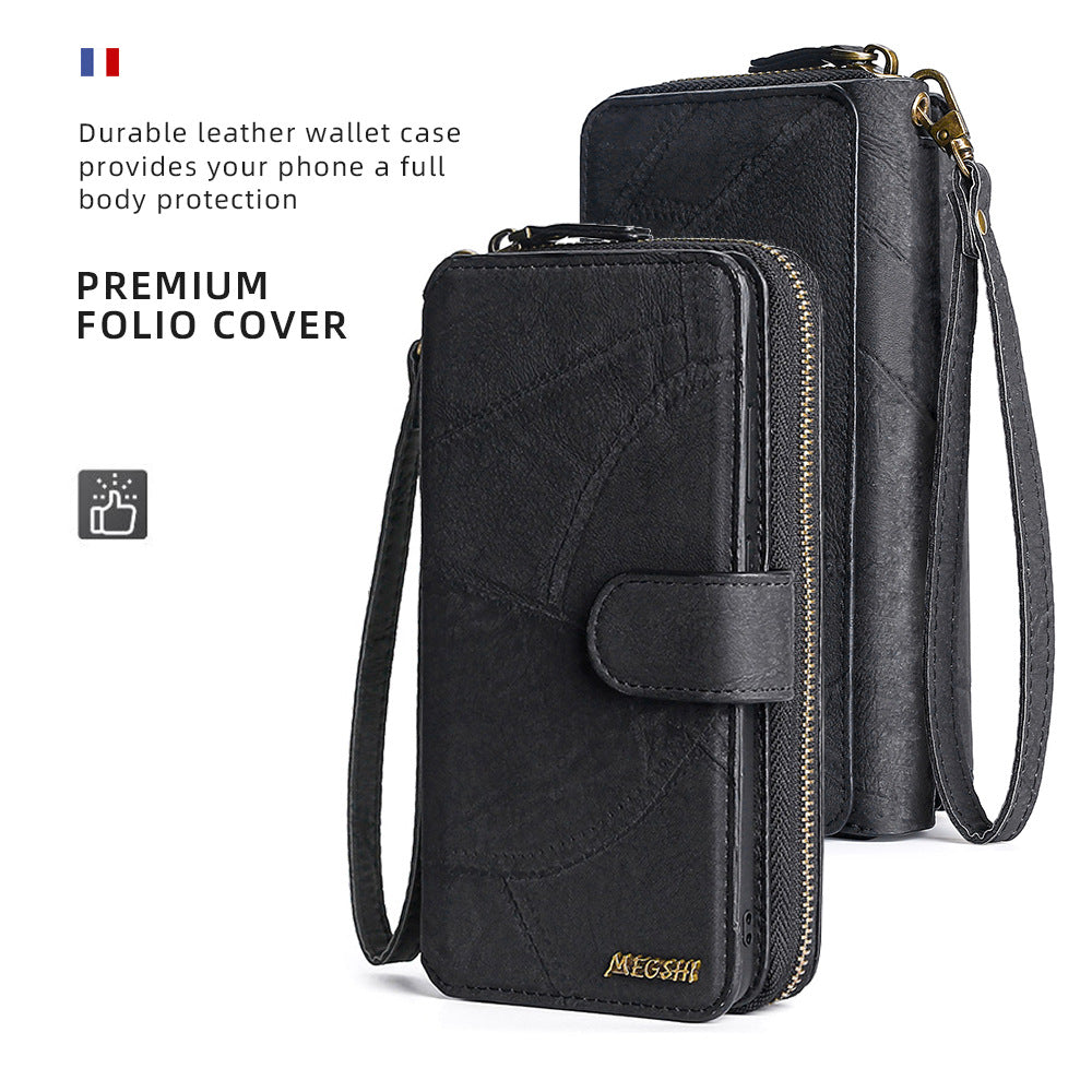 For Apple 14 Mobile Phone Leather Case Iphone12promax Multi-Function Card Mobile Phone Case 11pro Protective Cover eprolo